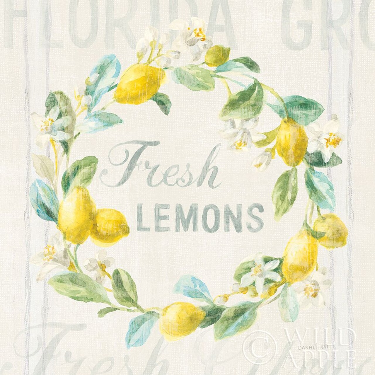 Floursack Lemon V Poster Print by Danhui Nai - Item # VARPDX45786